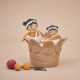 Текстильная кукла Kaloo "Eloise", в орнажевом платье, серия "Tendresse de Kaloo", 25 см